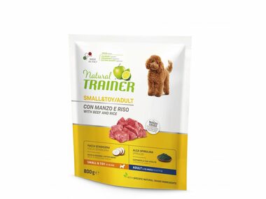 Trainer Natural Small&Toy Adult hovězí a rýže 800g / Superprémiové krmivo pro dospělé psy malých a miniaturních plemen