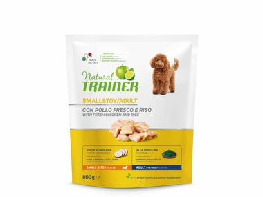 Trainer Natural Small&Toy Adult kuře a rýže 800g / Superprémiové krmivo pro dospělé psy malých a miniaturních plemen