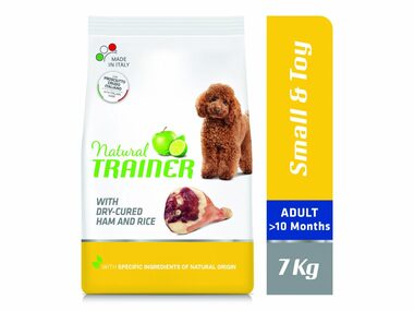 Trainer Natural Small&Toy Adult prosciutto a rýže 7kg / Kompletní krmivo pro dospělé psy malých a miniaturních pleme