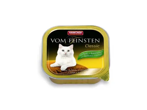 Animonda Vom Feinsten Classic paštika pro kočky krůta+králík 100g