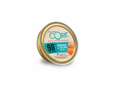 Wellness Core Cat 98% Protein kuře a losos Paštika 85g