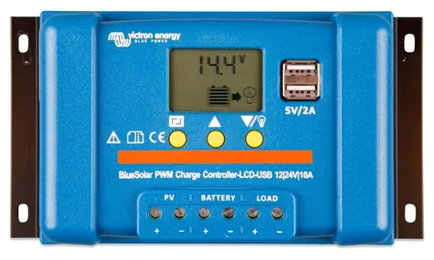 Victron PWM regulátor BlueSolar-LCD&USB 30A / 12/24V / USB