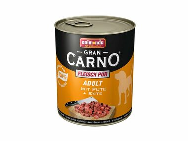 Animonda GranCarno Adult konzerva pro psy hovězí+kachní srdce 400g