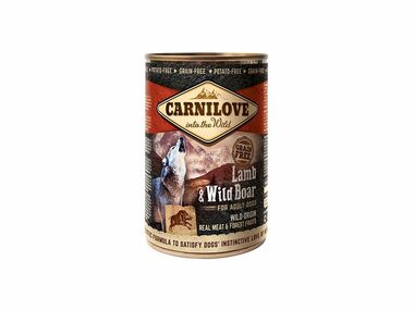 Carnilove Wild Meat Lamb&Wild Boar 400g / Konzerva pro psy