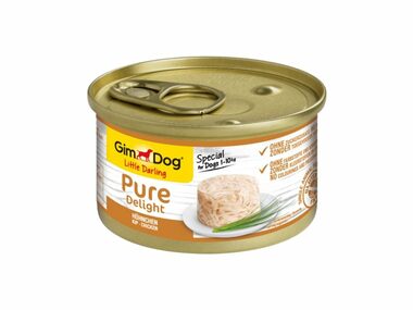 GIMBORN GimDog PURE DELIGHT kuře 85g / Konzerva pro psy