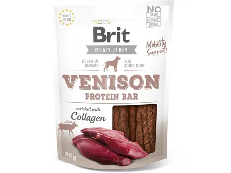 Brit Jerky Venison Protein Bar 80g
