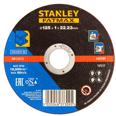 Stanley STA32637-QZ / Pilový kotouč / Průměr 125x22 mm / Šířka řezu 1.0 mm