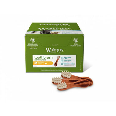 Whimzees zubní kartáček M 75x30g / Dentální pamlsky pro psy