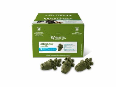 Whimzees aligátor S 150x15g / Dentální pamlsky pro psy