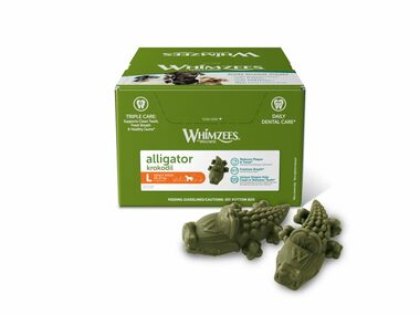 Whimzees aligátor L 30x60g / Dentální pamlsky pro psy