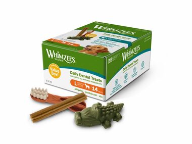 Whimzees Mix Box L 840g / Dentální pamlsky pro psy