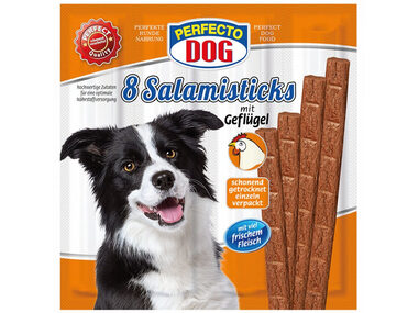 Perfecto Dog 8x salámek s drůběžím masem / Pamlsky pro psy