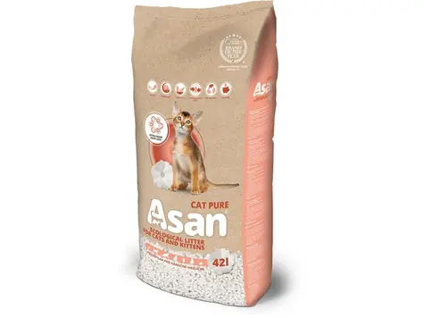 Asan Cat Pure eko-stelivo pro kočky a fretky 42 l