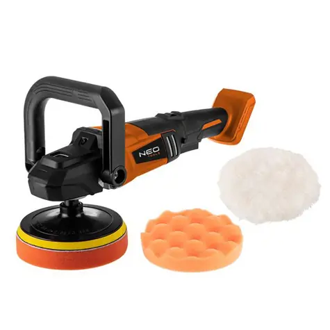 NEO TOOLS 04-602 / Aku bezkartáčová leštička / 18V / Li-ion / 6 rychlostí / ergo rukojeť / M14 / bez baterie