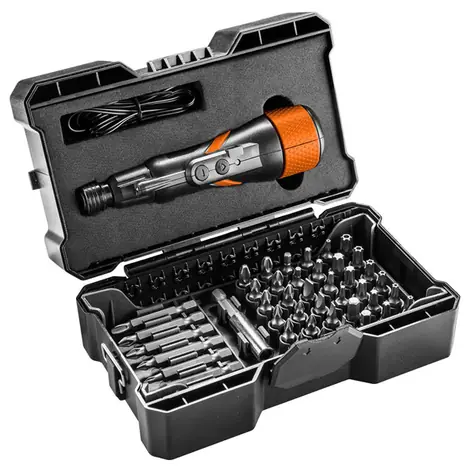 NEO TOOLS 04-200 / Aku šroubovák se sadou bitů / 3.6V / Li-Ion / Energy+ / micro-USB