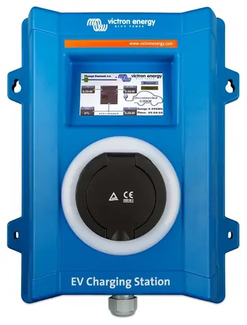 Victron EV Nabíjecí stanice pro elektromobily LCD 22kW / Zásuvka Type 2 / 3f & 1f