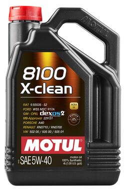 MOTUL 8100 X-CLEAN 5W-40 4l / Syntetický motorový olej 
