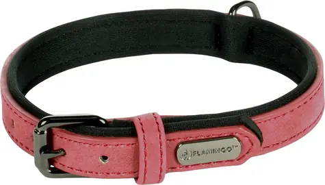 Flamingo Delu Obojek s neoprenovým polstrováním červená S