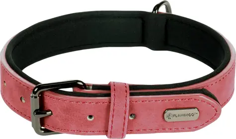 Flamingo Delu Obojek s neoprenovým polstrováním červená M/L