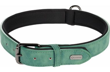 Flamingo Delu Obojek s neoprenovým polstrováním zelená XXL