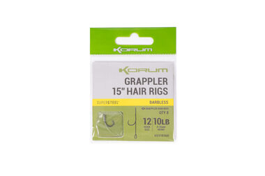 KORUM Návazec Grappler Hair Rigs 10cm Velikost 10 8ks
