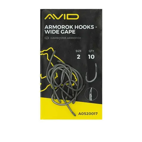AVID Háček Armorok Wide Gape Velikost 6 10ks