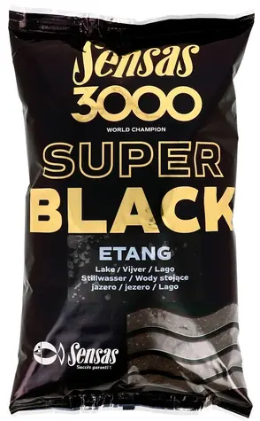 Sensas Vnadící směs 3000 Super Black Etang (Jezero-černá) 1kg