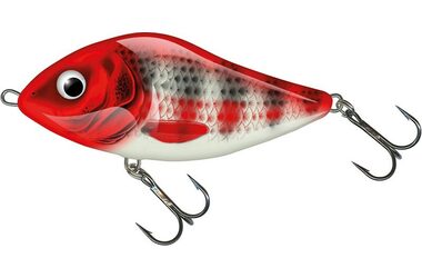Salmo Wobler Slider Sinking 10cm 46g Holo Red Head Striper