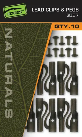 FOX Závěska Naturals Lead Clips & Pegs Velikost 7 10ks