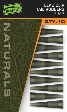 FOX Převlek Naturals Lead Clips Tail Rubbers Velikost 7 10ks