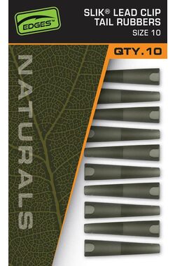 FOX Převlek Naturals Slik Lead Clip Tail Rubber Velikost 10 10ks