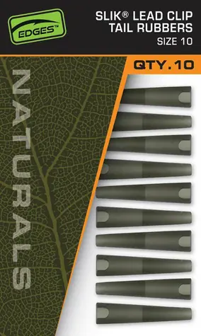 FOX Převlek Naturals Slik Lead Clip Tail Rubber Velikost 10 10ks