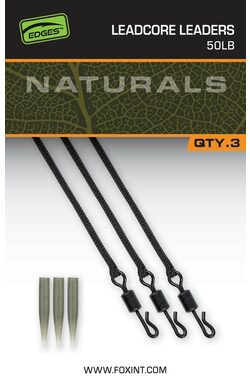 FOX Návazec Naturals Leadcore Leaders 3ks