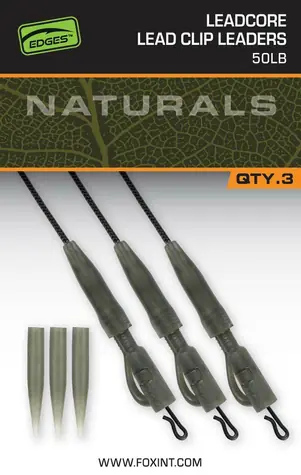 FOX Návazec Naturals Leadcore PG Lead Clip Leaders