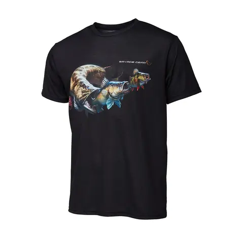 Savage Gear Tričko Cannibal Tee Black M