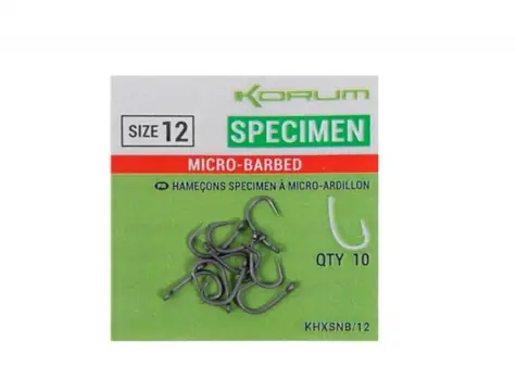 KORUM Háček Xpert Specimen Micro Hooks Velikost 16 10ks