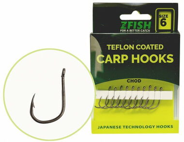 Zfish Háček Teflon Hooks Chod Velikost 8 10ks