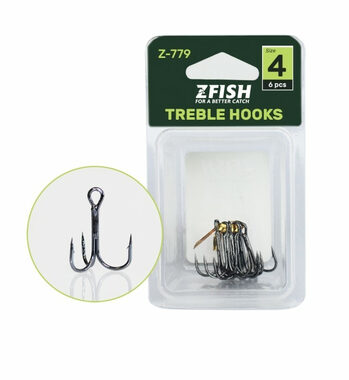 Zfish Trojháček Treble Hooks Z-779 Velikost 1/0 5ks