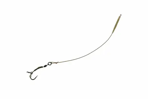 Carp´R´Us Návazec Ready Ronnie Rig Strip-X Mat Brown 25lb Velikost 8 2ks