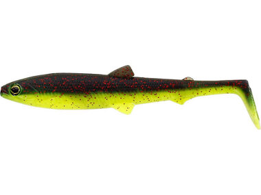 Westin Gumová nástraha Bullteez Shadtail 7,5cm 4g Black/Chartreuse 3ks
