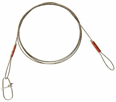 Cormoran Lanko 1x7 Wire Leader Loop and Snap Hook 6kg 50cm 2ks