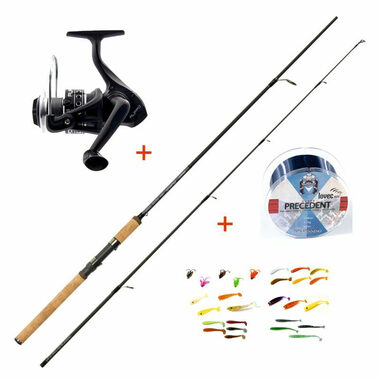 Mistrall Přívlačový set Lamberta XR Spin 2,7m 5-20g + vlasec a gumové nástrahy ZDARMA