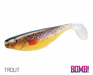 Delphin Gumová nástraha BOMB! Hypno 9cm 3D Trout 3ks