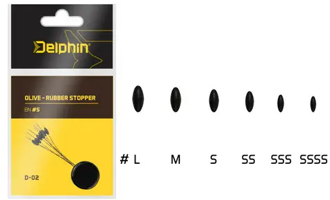 Delphin Stoper Olive Rubber Stopper Velikost S