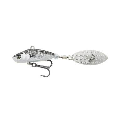 Savage Gear Wobler 3D Sticklebait Tailspin 6,5cm 9g Sinking Black Silver
