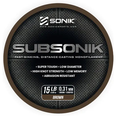 Sonik Vlasec Subsonik Brown 3000m 0,31mm 15lb