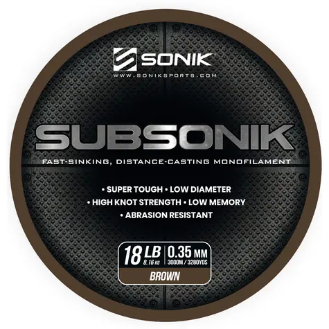 Sonik Vlasec Subsonik Brown 3000m 0,35mm 18lb