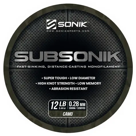 Sonik Vlasec Subsonik Camo 3000m 0,28mm 12lb