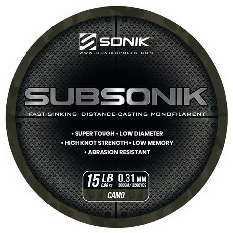 Sonik Vlasec Subsonik Camo 3000m 0,31mm 15lb