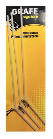 Graff Průjezd zahnutý 20cm Transparentní 3ks
